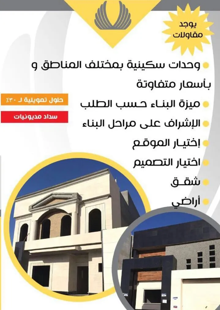 حزمة عروض سكنيه واراضي بمكتب استثمارات الشواف للعقارات