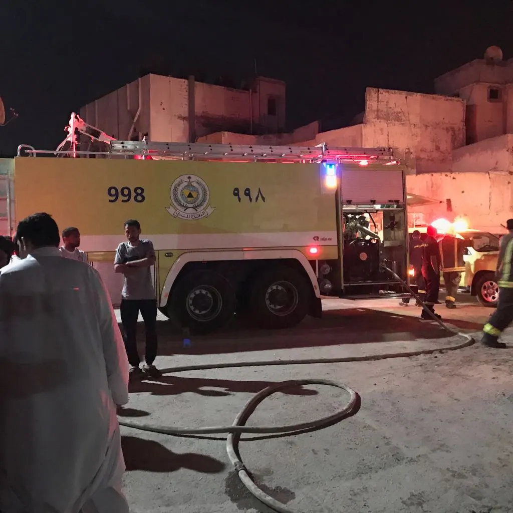 تفحم آسيوي في حريق منزل بالعوامية