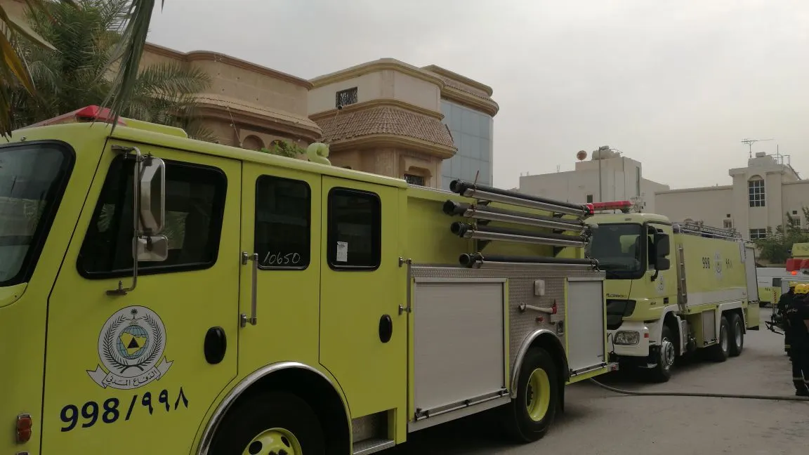 ثلاث إصابات في حريق منزل بـ «ناصرة القطيف»