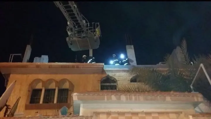 مدني القطيف ينقذ ٤ نساء من حريق منزل في ناصرة القطيف