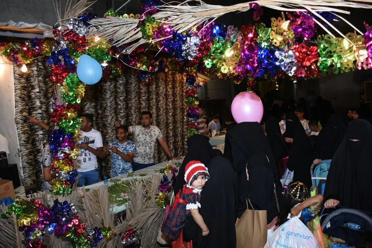 بالصور القطيف تحتفي بليلة النصف من شعبان «الناصفة»
