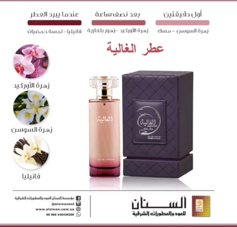 عرض خاص «عطر الغالية» .. متوفر في جميع فروع السنان للعطور