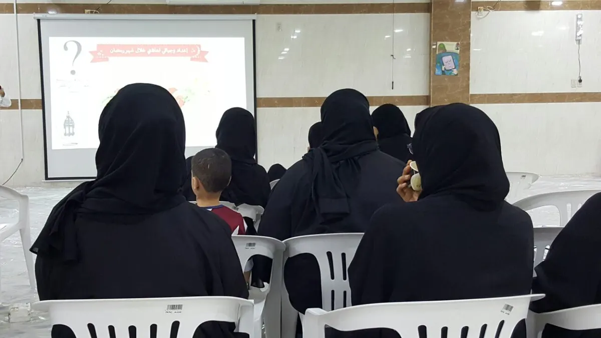 الجش.. القنيص تثقف 30 سيدة حول الغذاء الصحي في رمضان