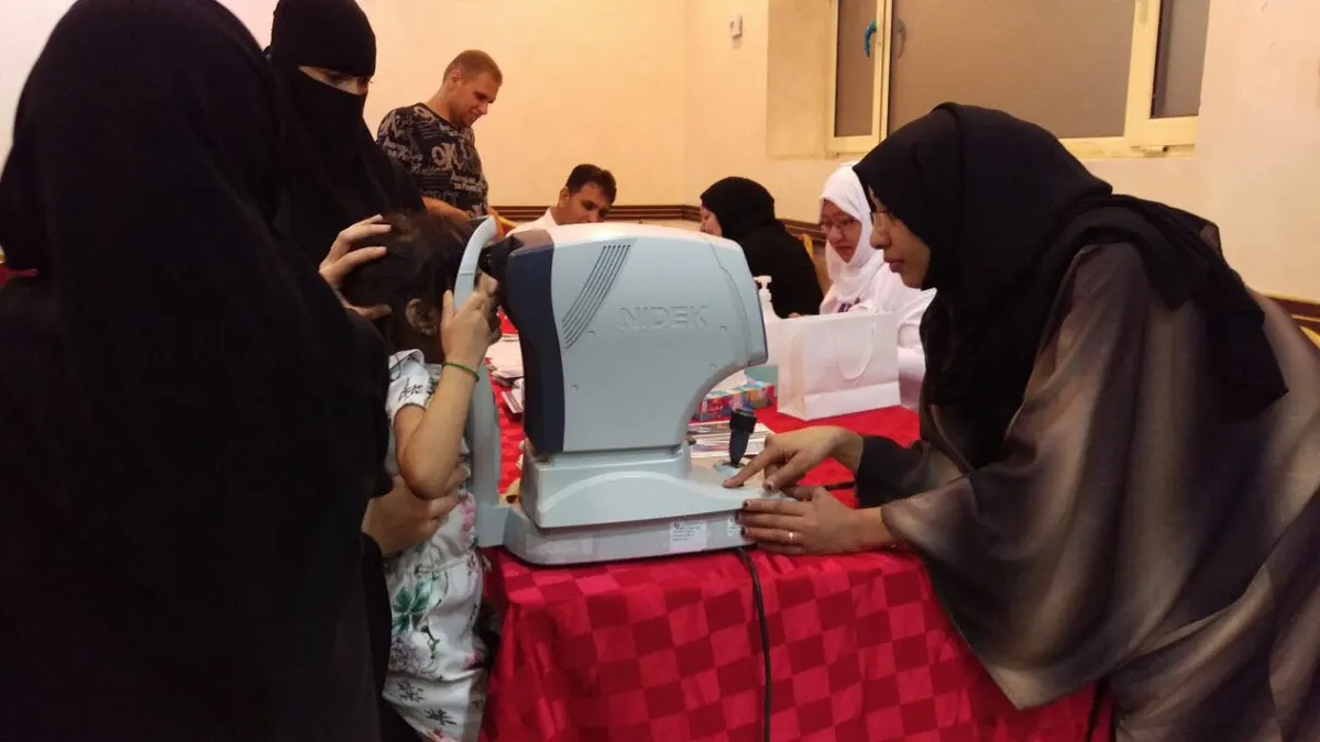 الجش.. اكتشاف 47 حالة ضعف نظر في «اليوم الطبي المتكامل»