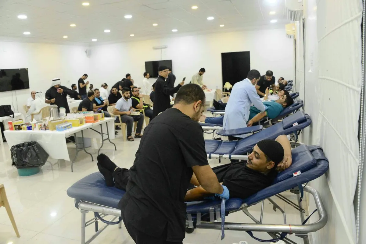 197 متبرعاً بالدم في حملة مؤسسة الإمام الحسين بـ سيهات