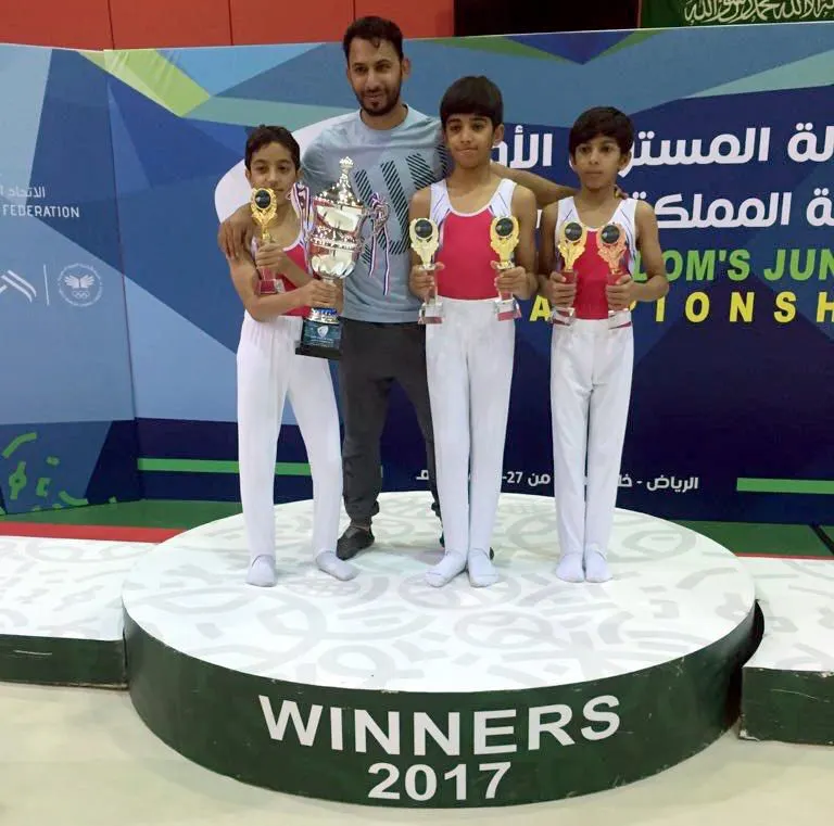 ناشئو جمباز الابتسام أولاً والخويلدية ثالثاً في بطولة أندية مناطق المملكة
