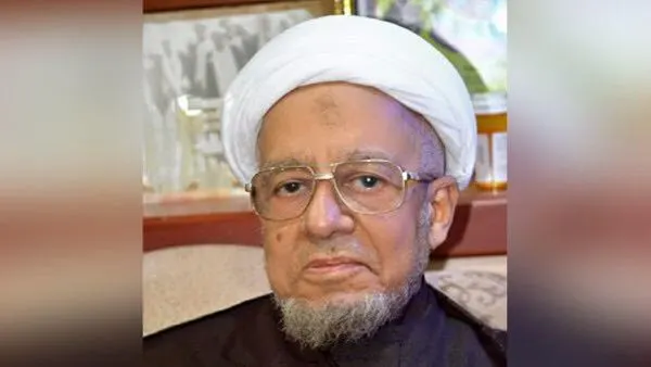 العلامة الخنيزي على السرير الأبيض