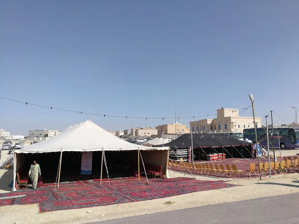 بالصور..انتشار «خيم» و«ولائم» مرشحي غرفة الشرقية بالقطيف