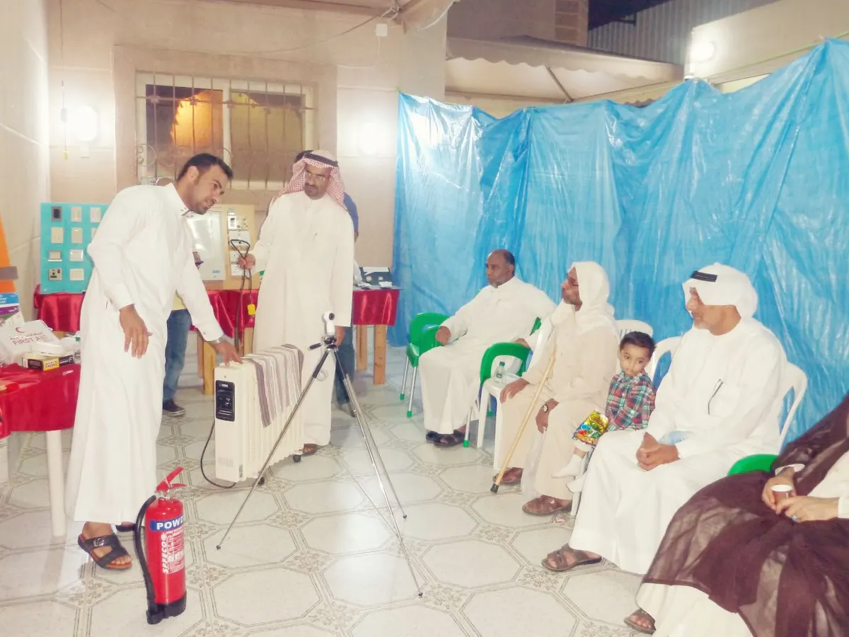 أم الحمام .. 54 زائراً يواجهون الأخطار المنزلية بالوقاية الاستباقية