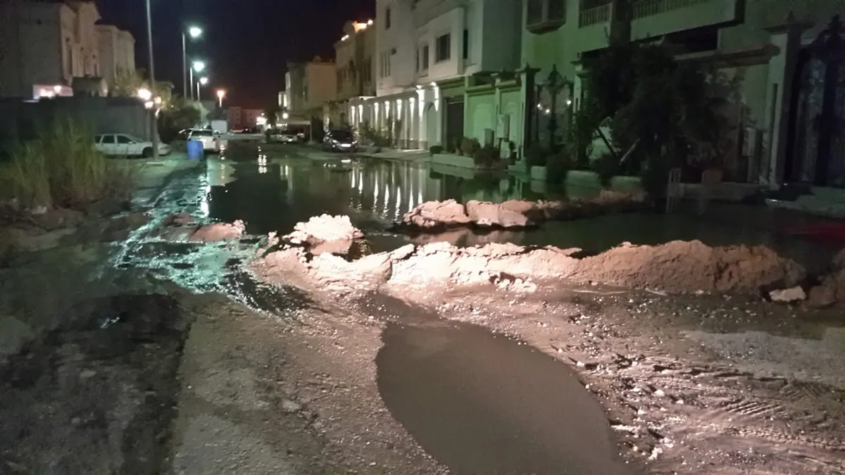 بالصور..شرق الناصرة يغرق بالمياه