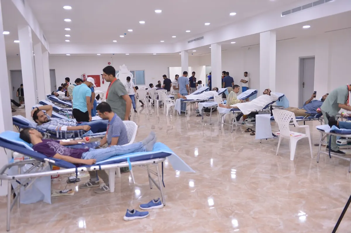 جزيرة تاروت.. 130 متبرعًا في «دمك حياة 2».. تقرير مصور