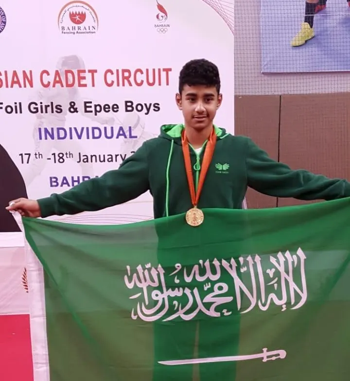 تاروت.. لاعب أخضر المبارزة حسين الطويل يتوج بذهبية الجولة الآسيوية