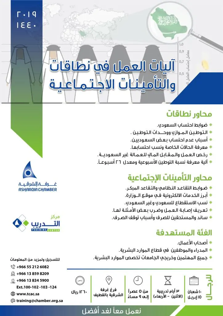 برامج تدريبية تطويرية بغرفة الشرقية.. والبداية بالقطيف
