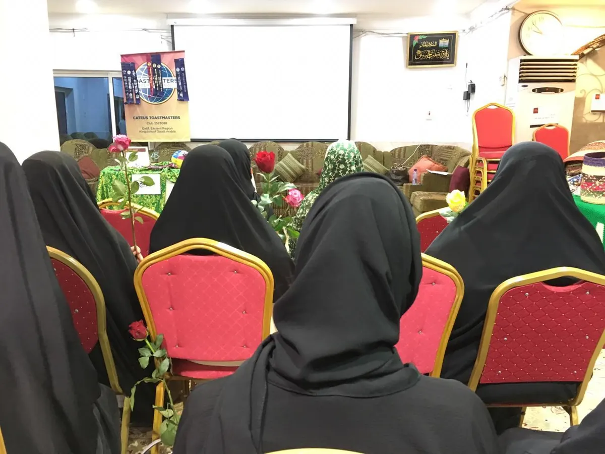 في القطيف.. 12 خطيبة توستماسترز تقود لقاء «ماء الورد» بكيتوس
