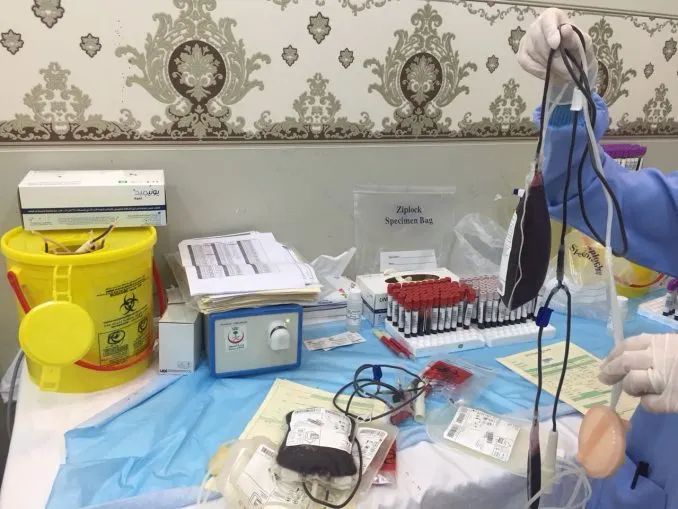 في أول حملة نسائية بتاروت.. السيدات يتفوقن على الرجال بـ133 متقدمة للتبرع بالدم