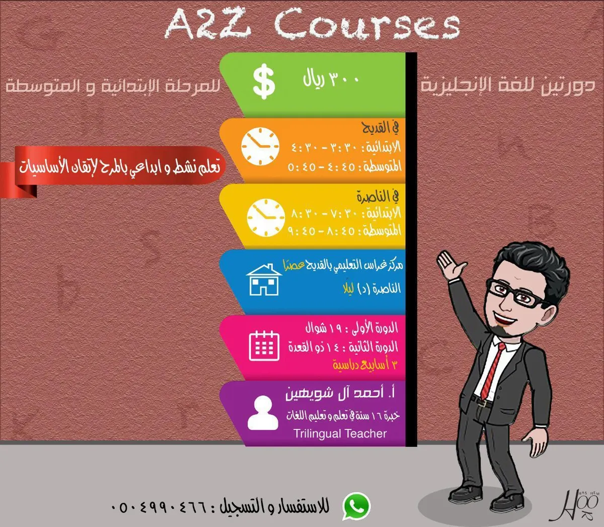 دورة أساسيات ومهارات اللغة الانجليزية للمرحلتين الابتدائية والمتوسطة