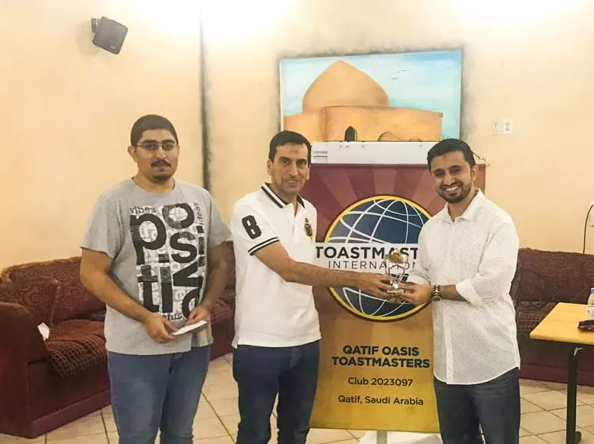 في واحة القطيف.. الضيوف لقاء التوستماسترز 203 يحصدون جوائز الارتجال