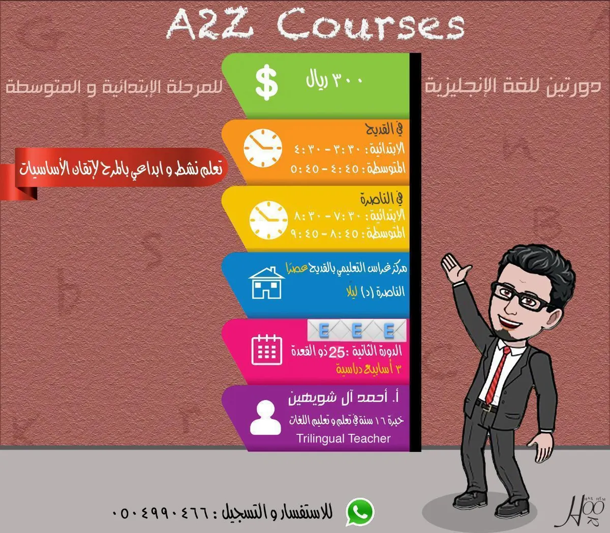 دورة أساسيات ومهارات اللغة الإنجليزية للمرحلتين الابتدائية والمتوسطة