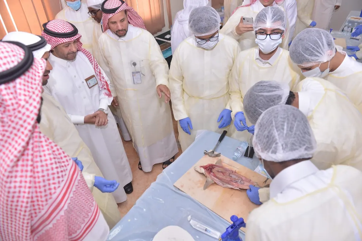 في القطيف.. تجارب تشريح لـ سمك قرش وطلاء المعادن بـ«درّبنِي.. لأُتقِن مهارة»