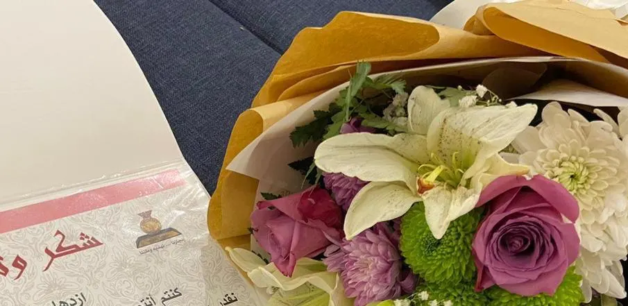 عرفانًا بجهودها الصحية والإنسانية.. أخلاق البر تكرم الممرضة النصر