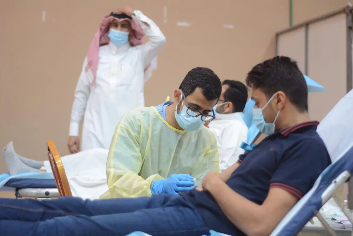 في الخويلدية.. «دمك دمهم» تختتم يومها الثاني بـ 216 متقدمًا للتبرع