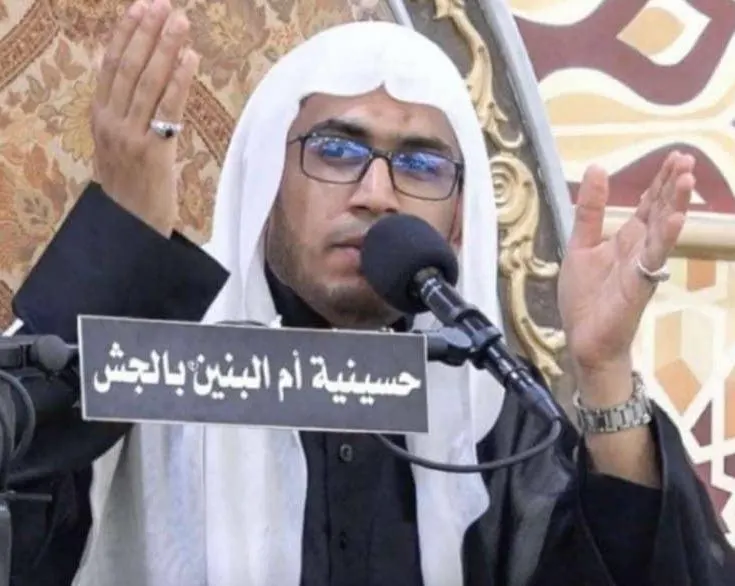 من الجش.. الخطيب الحسيني «مهدي آل قنيص» على السرير الأبيض