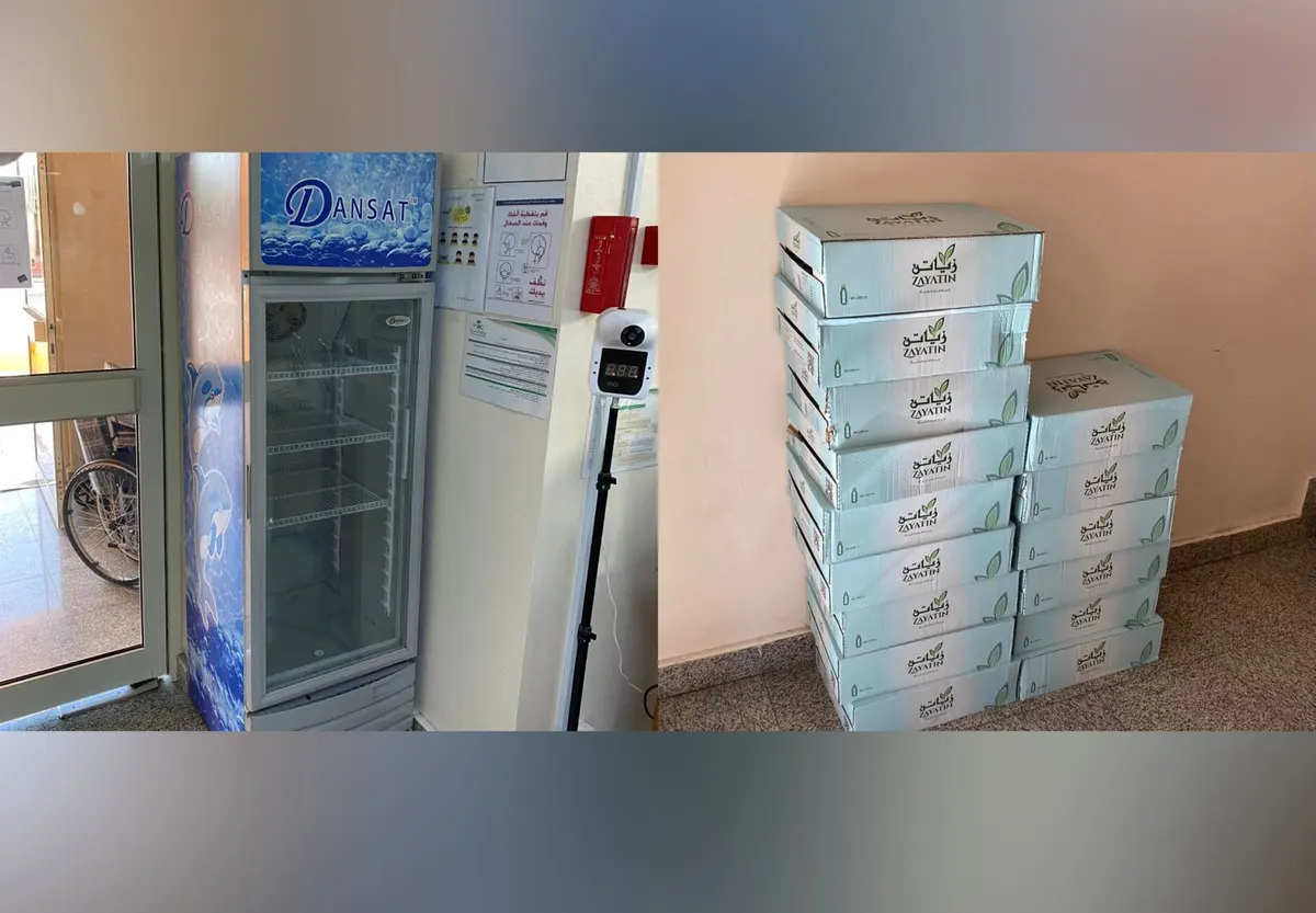 من العوامية.. رفض نشر اسمه.. فاعل خير يروي عطش زوار مراكز القطيف الصحية بـ مبردات الماء