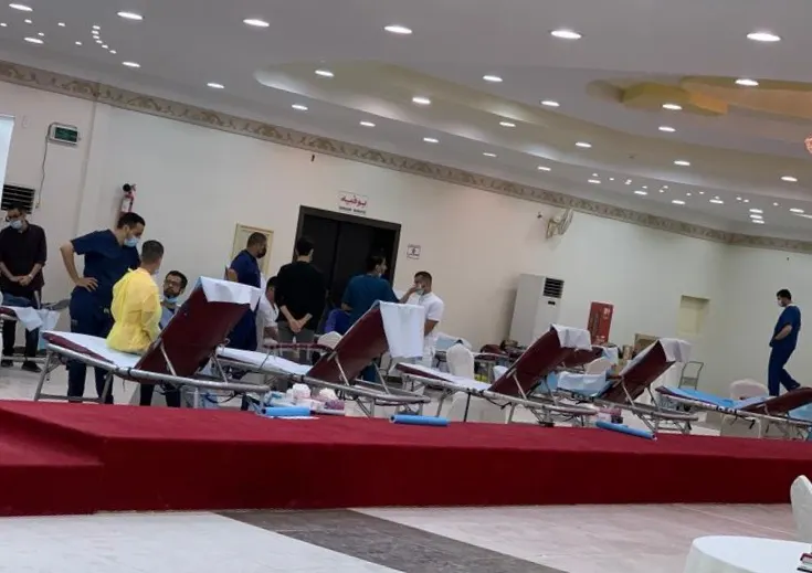 في يومها الأول بسنابس.. حملة الصحة والتبرع بالدم تستقبل 34 متبرعًا