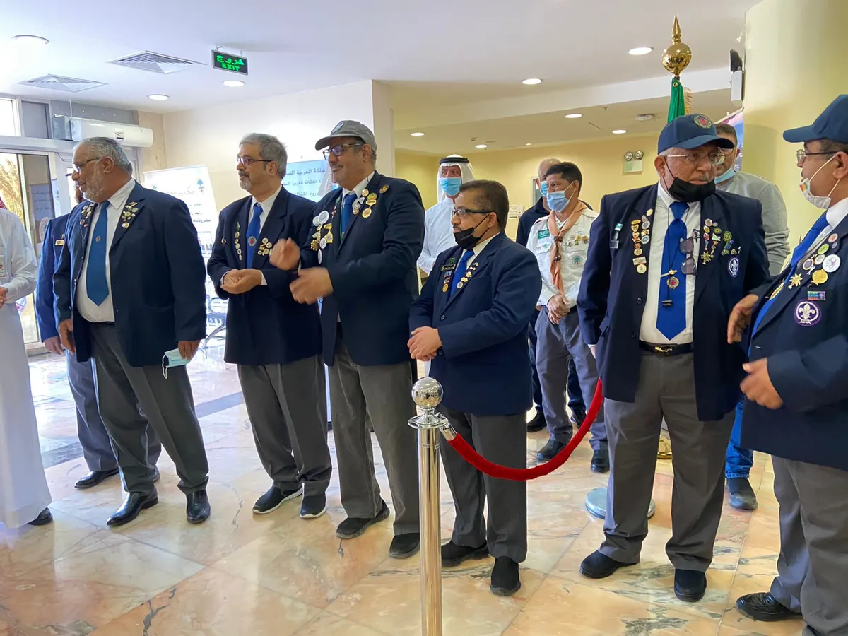 في القطيف.. رواد رسل السلام يشكرون الكوادر الصحية بمراسمهم الكشفية