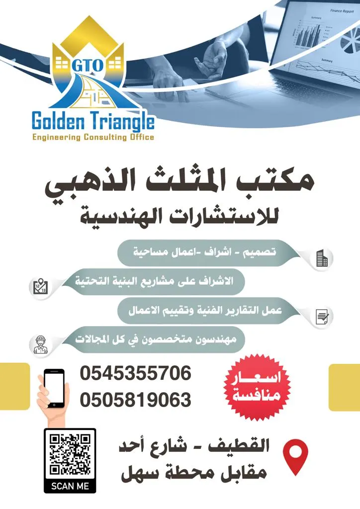 لا تشيل هم.. رفع مساحي.. فحص تربة.. إصدار رخصة مع مكتب المثلث الذهبي