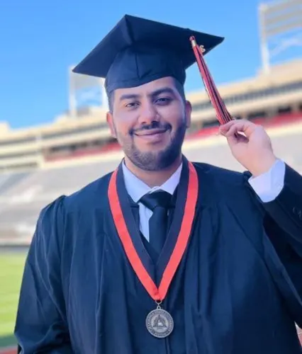 من الخويلدية.. جامعة أوكلاهوما تمنح «حسين آل لاشط» البكالوريوس في الهندسة المدنية