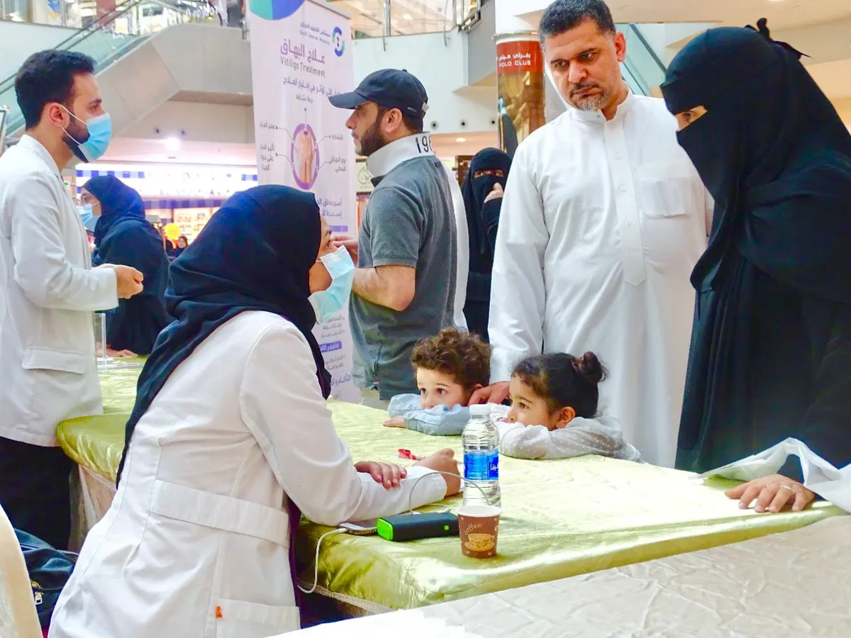 في القطيف.. عن «البهاق».. 6 أركان توعوية تؤكد «أنا مختلف لكن لا أعدي» وتدعو للتعرف على العلاج والعناية