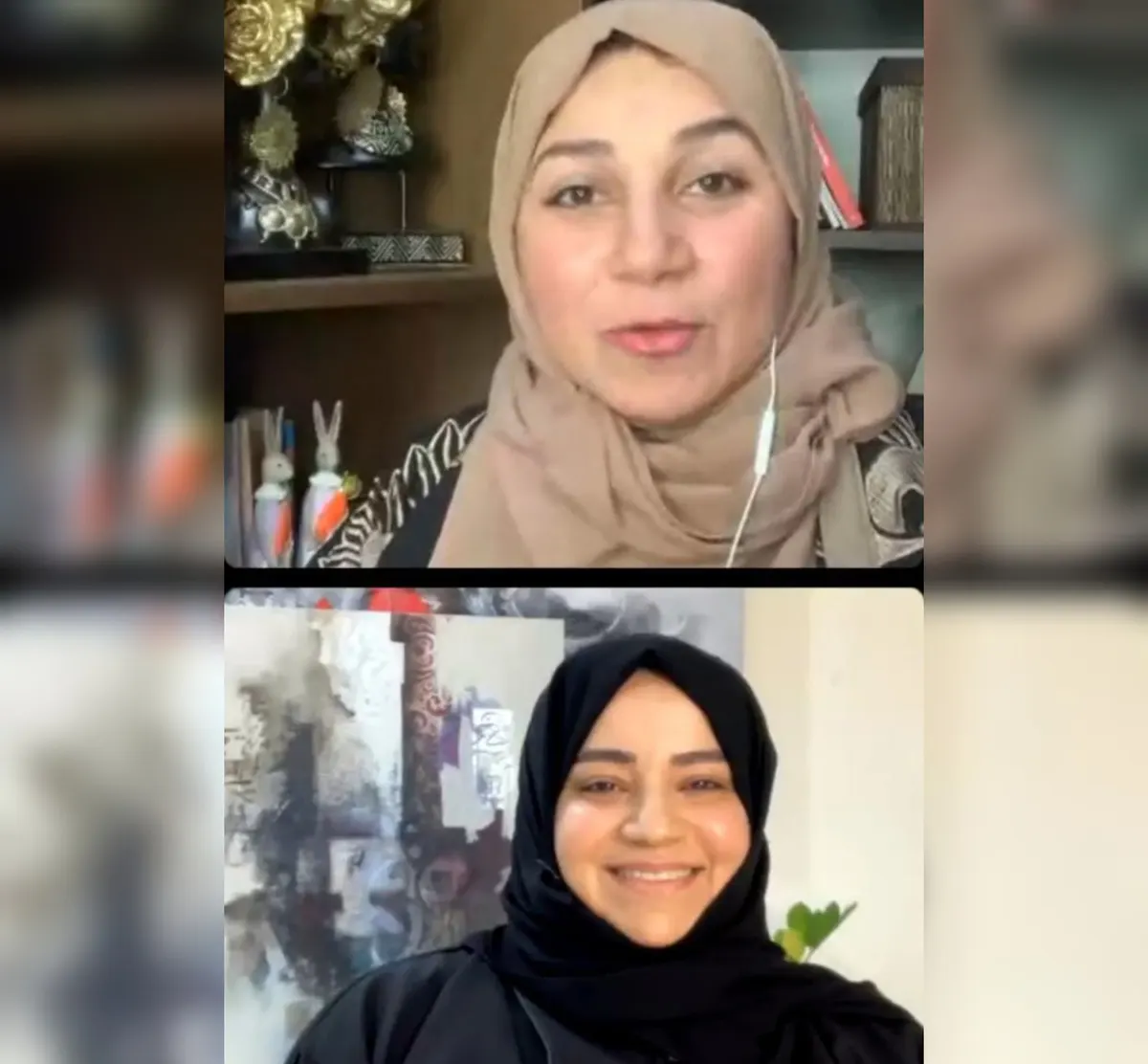 في ضيافة «ملهمات» العطاء.. إيمان الجشي تدمج الرسم والخط والتجميل في فنها