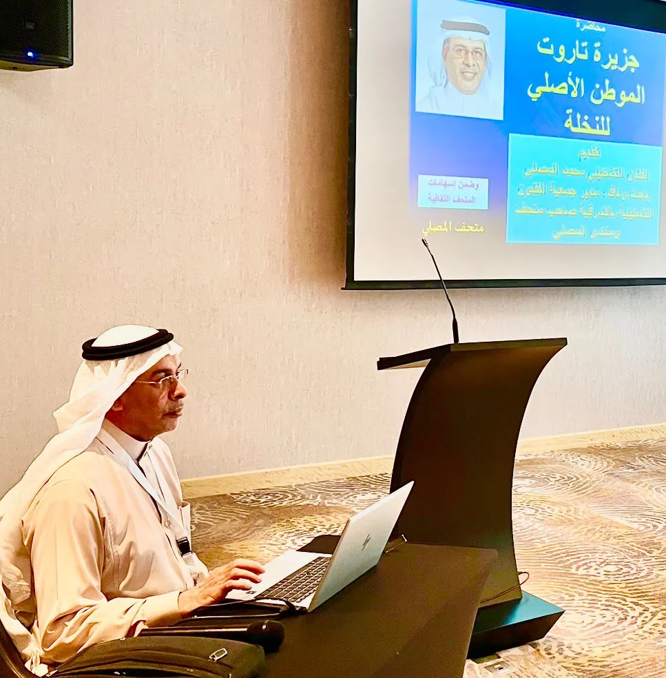 «المصلي» محاضرًا في دبي: تاروت الموطن الأصلي للنخيل