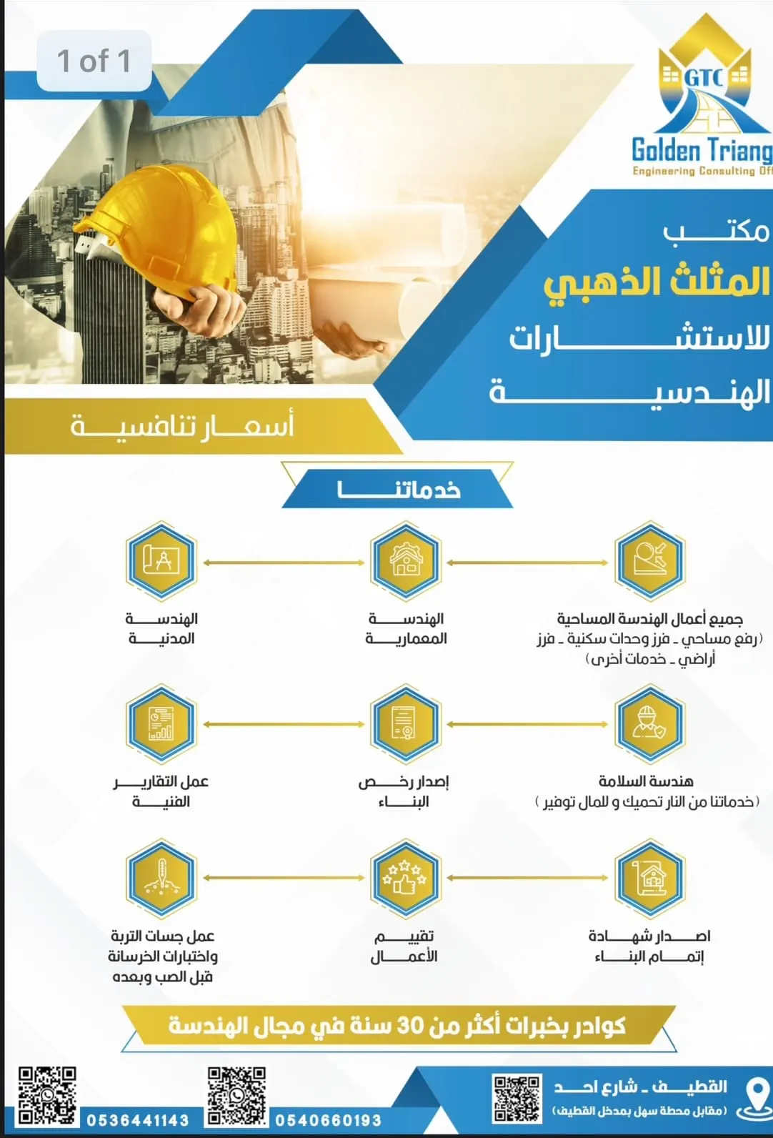 لا تفوتك فرصة عروض المثلث الذهبي - مخططات معمارية وسلامة وفرز الوحدات السكنية