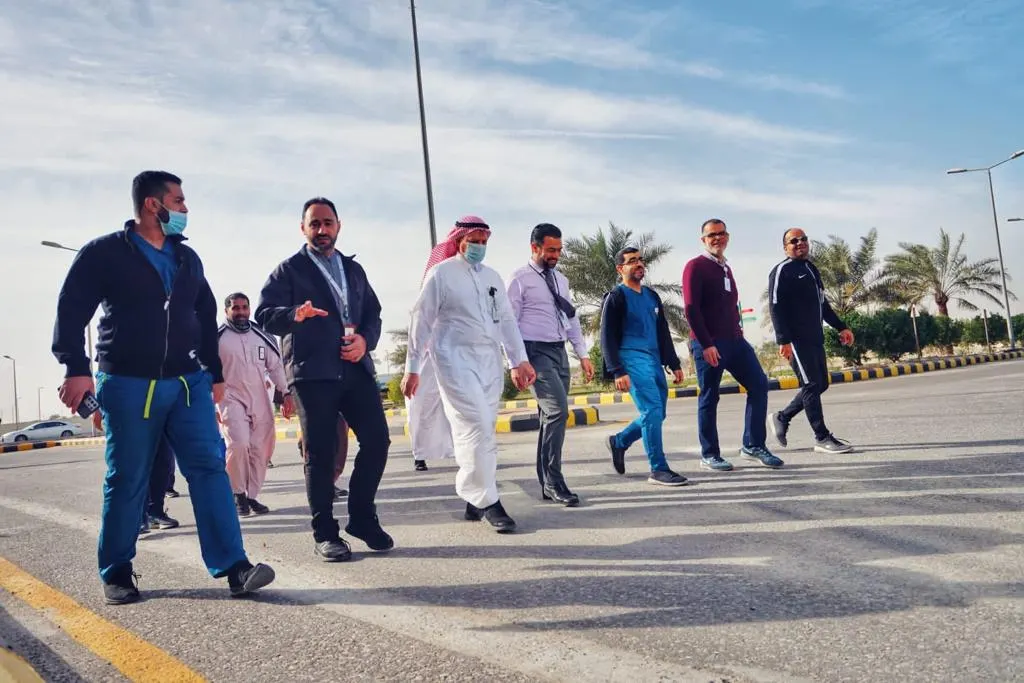 بـ 5000 خطوة يوميًا .. منسوبو شبكة القطيف ومنسوباتها يكسبون صحتهم