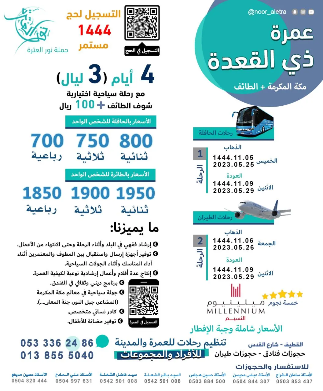 "نور العترة" تبدأ باستخراج تصاريح حجاجها.. والتسجيل للحج مستمر بالحافلة والطيران
