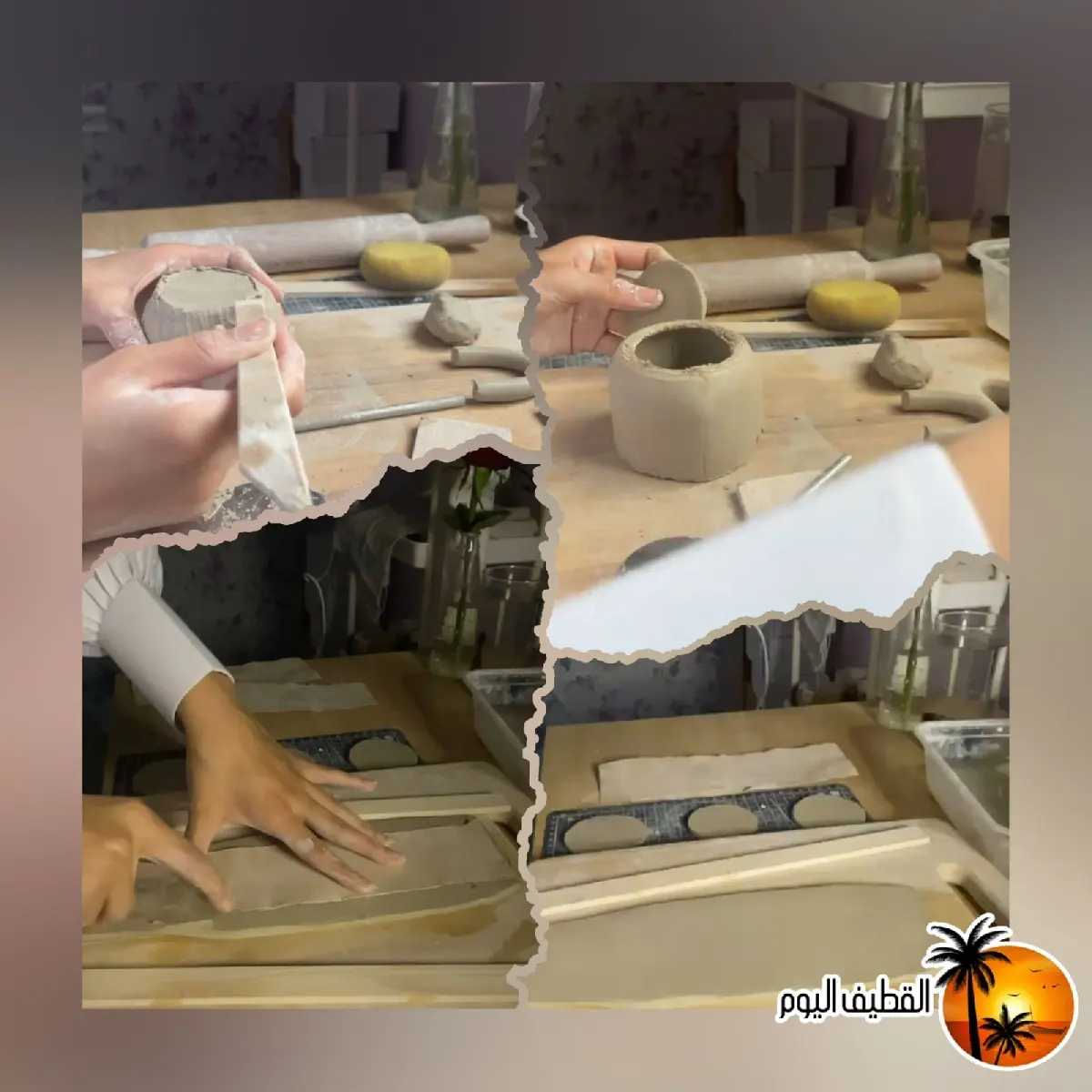 في أم الحمام.. من الطين إلى التحفة… فاطمة آل عبيد تشكّل الجمال بأنامل فتاة لا تعرف المستحيل