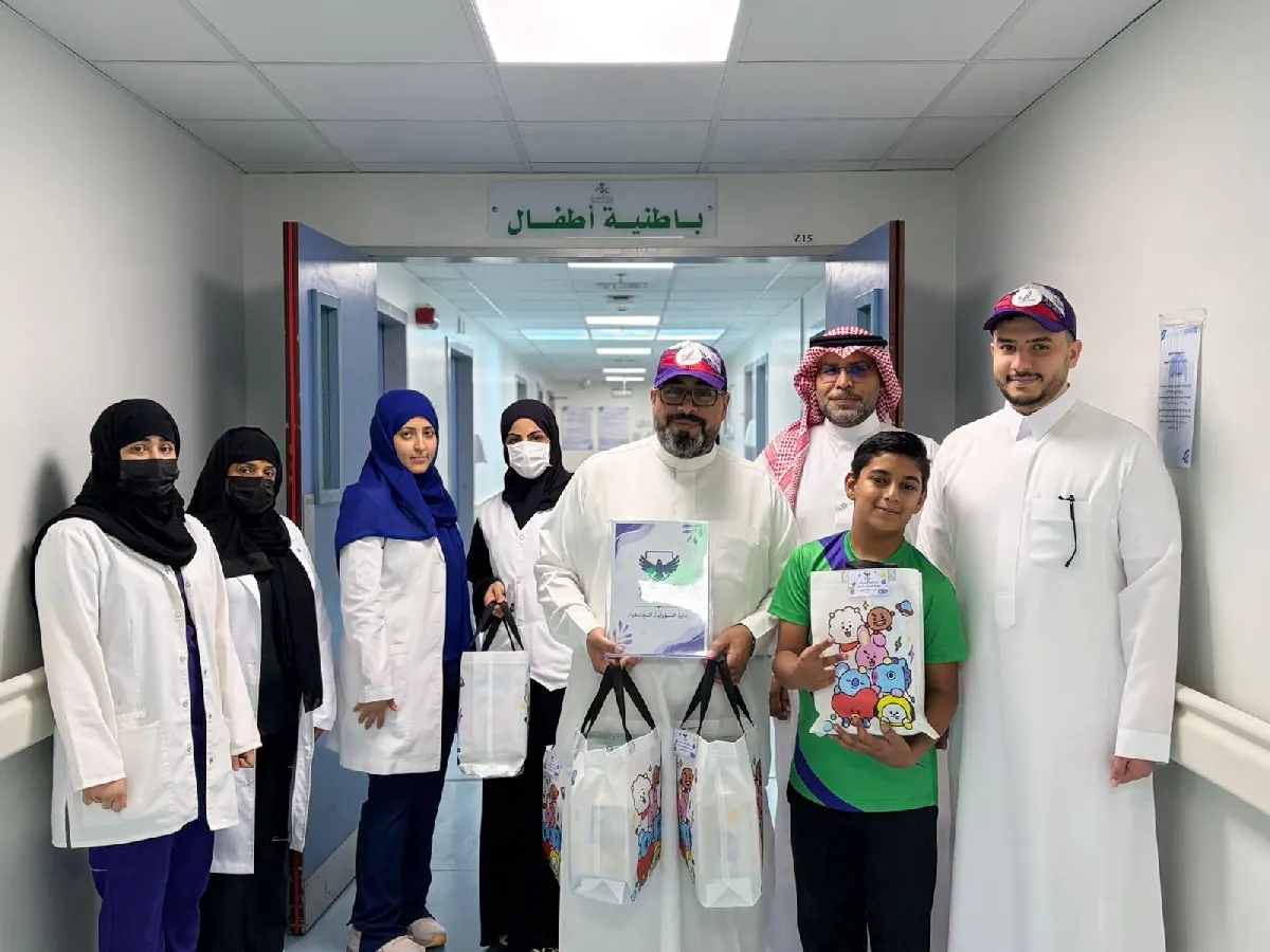 في أم الحمام.. «الابتسام» يطرق أبواب الأطفال المرضى بـ«ابتسامة شفاء»