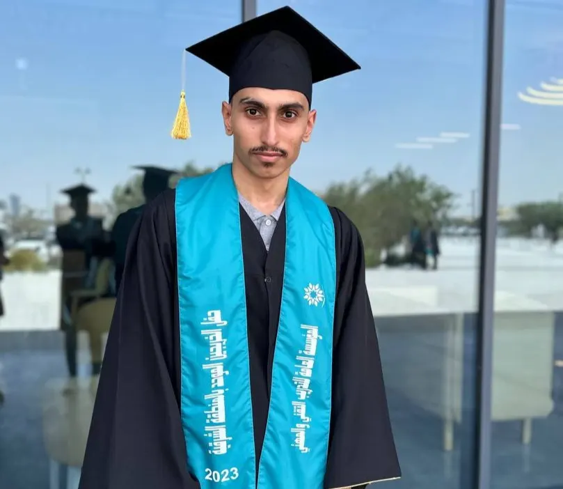 من التوبي.. الكلية التقنية بالقطيف تمنح «علي الجارودي» الدبلوم في الإدارة المكتبية