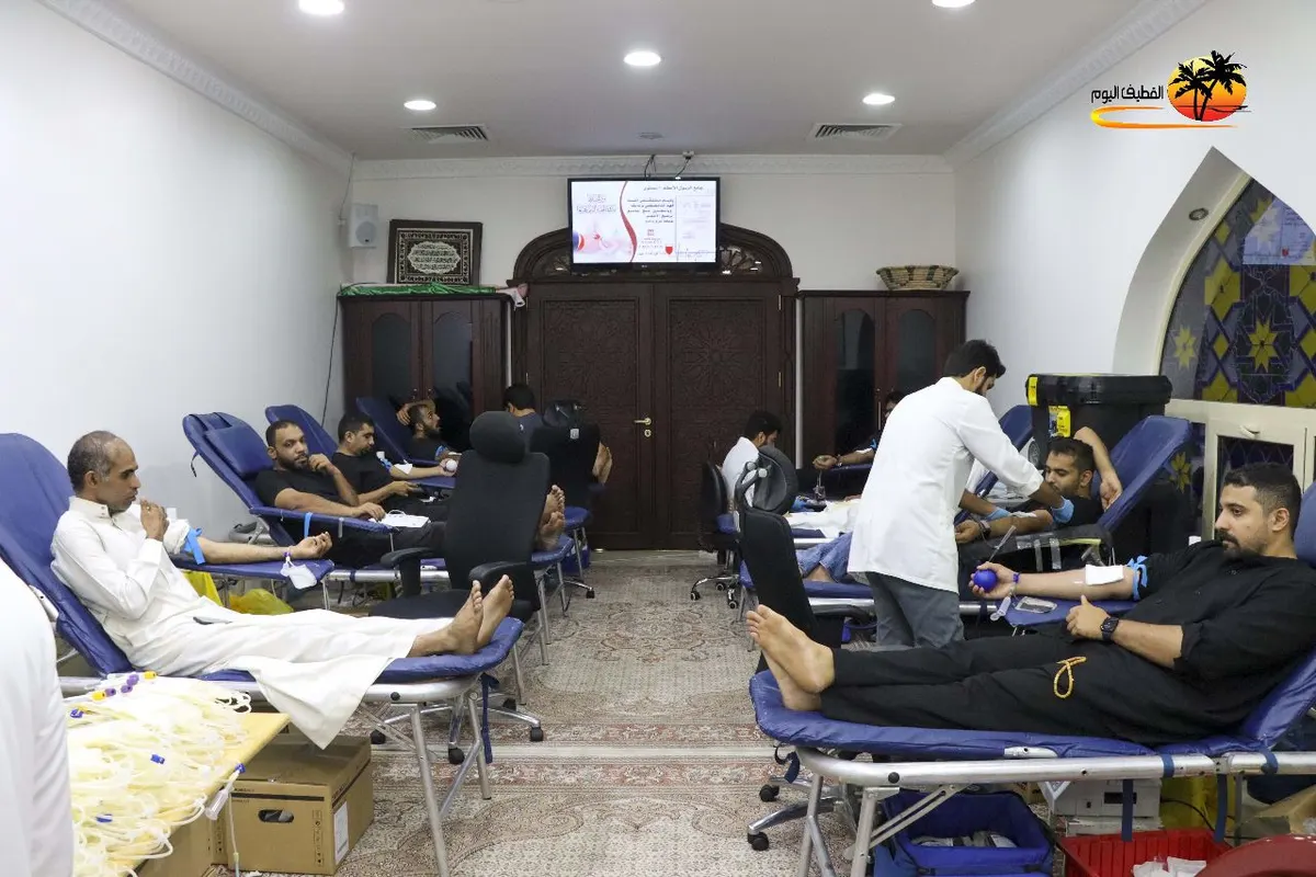 في صفوى.. 36 متبرعًا بـ ثالث ليالي حملة التبرع بالدم