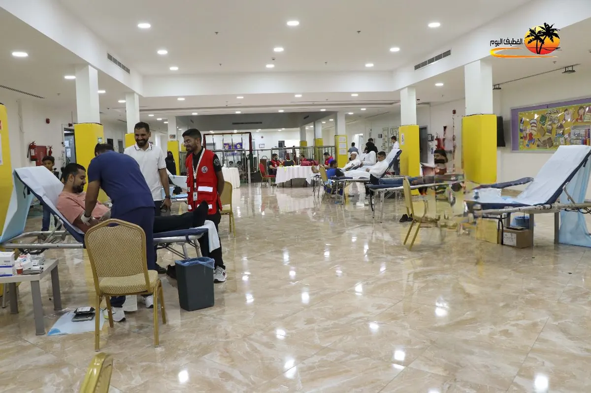 في أول أيامها بتاروت.. «دمك حياة 7» تستقطب 118 راغبًا في التبرع