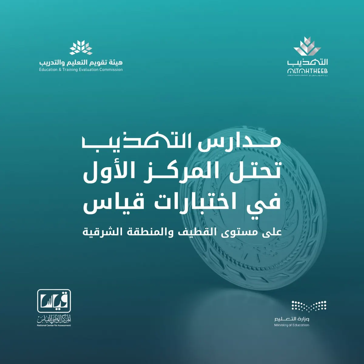 التهذيب في المقدمة وفق مؤشر ترتيب 1444هـ الصادر من هيئة تقويم التعليم والتدريب لاختبارات قياس