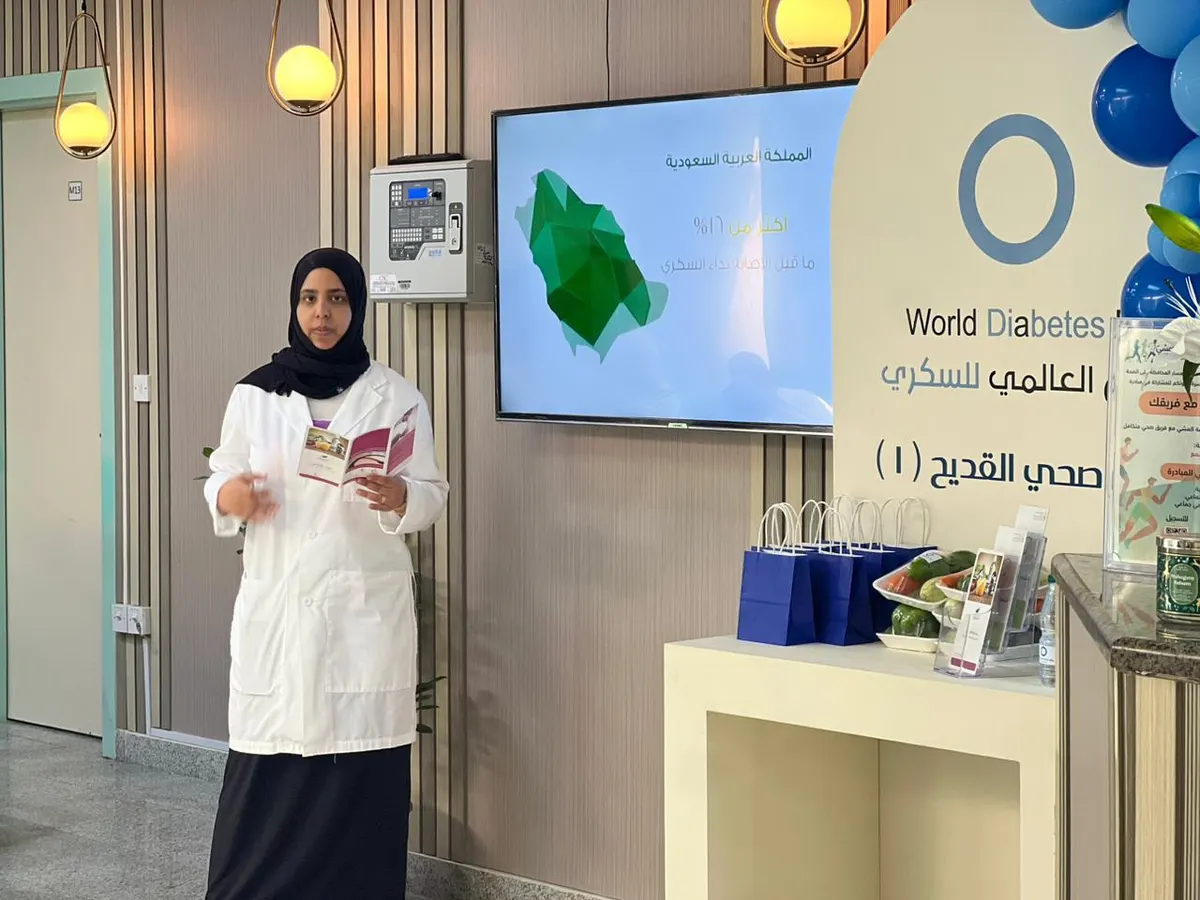 في يومه العالمي.. القديح تواجه السكري بمحاضرات وأركان توعوية