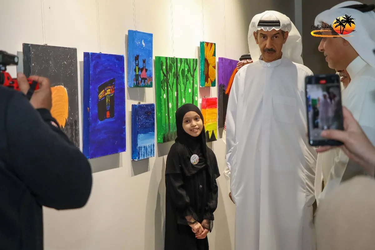 من القطيف.. بـ9 لوحات في «أنامل واعدة».. مناظر طبيعية وشتاء ومطر بـ ريشة الطفلة نوراء لفته
