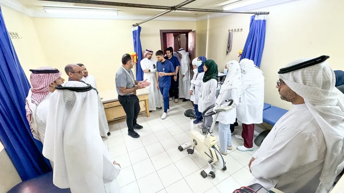 مستشفى صفوى يعزز صحة موظفيه بعيادة لياقة