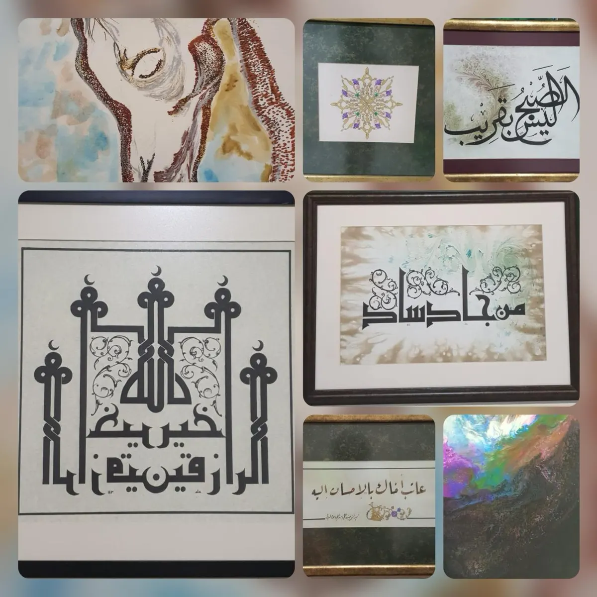 وجوه من «كويكب القطيف».. «الخط والنحت والرسم والتصميم».. توليفة فنية تتقاطع بين أنامل عُلا المسحر