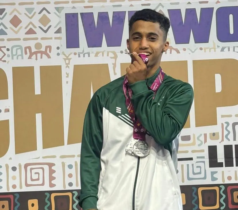 من حلة محيش.. الرباع محمد نواف العجيان يحتل وصافة العالم لرفع الأثقال تحت 17 عاماً