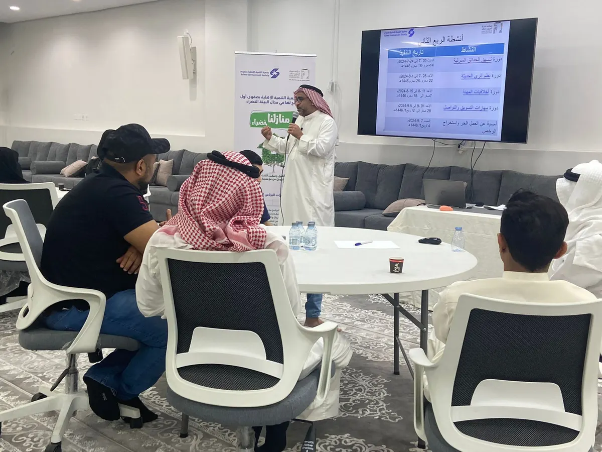 في صفوى.. «منازلنا خضراء» تؤهل 30 باحثًا عن العمل على تنسيق الحدائق المنزلية وشبكات الري