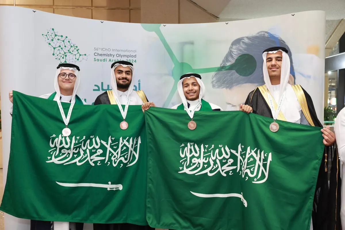 الدبيسي وآل موسى وزملاؤهما يحققون للوطن 4 ميداليات في أوليمبياد الكيمياء الدولي